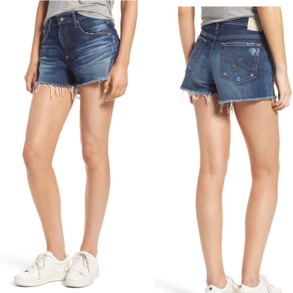 AG The Bryn Ex-Boyfriend Cut Off Denim Jean Shorts
